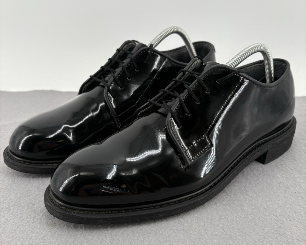 Altama High Gloss Black Oxford Dress Shoes Mens Size 9.5 Military Police Uniform